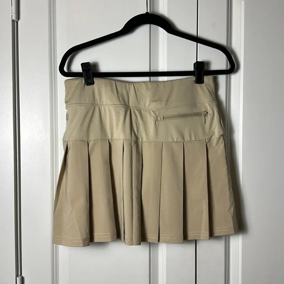 GGBlue LIPPY CLASSIC TAN PLEATED SKIRT SKORT 18 INCHES - Picture 4 of 4